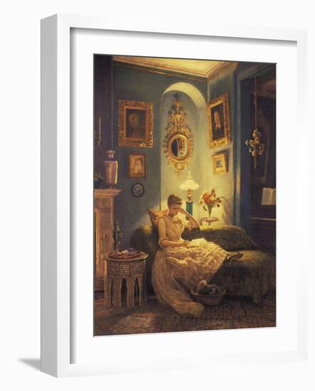 An Evening at Home-Edward John Poynter-Framed Giclee Print