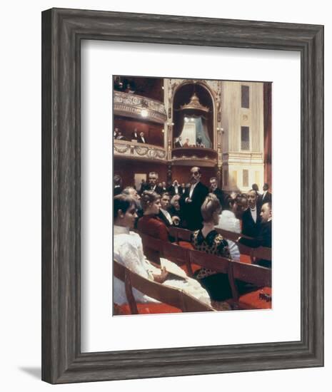 An Evening at the Royal Theatre, Copenhagen-Paul Fischer-Framed Giclee Print