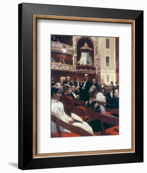 An Evening at the Royal Theatre, Copenhagen-Paul Fischer-Framed Giclee Print