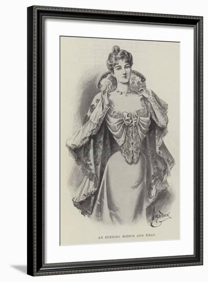 An Evening Bodice and Wrap-null-Framed Giclee Print