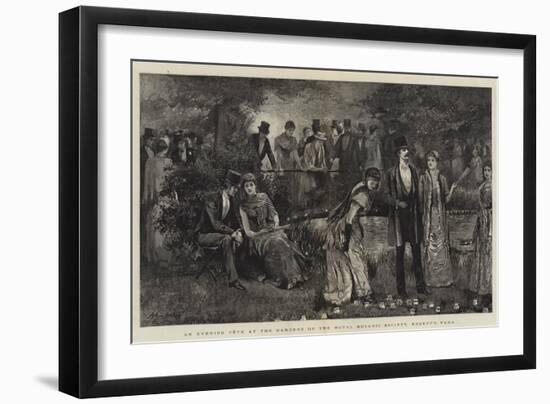 An Evening Fete at the Gardens of the Royal Botanic Society, Regent's Park-Arthur Hopkins-Framed Giclee Print