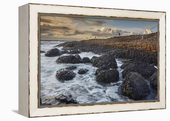 An evening view of the Giant's Causeway, UNESCO World Heritage Site, County Antrim, Ulster, Norther-Nigel Hicks-Framed Premier Image Canvas