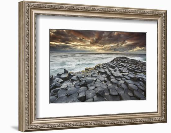 An evening view of the Giant's Causeway, UNESCO World Heritage Site, County Antrim, Ulster, Norther-Nigel Hicks-Framed Photographic Print