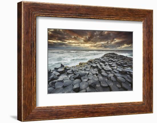 An evening view of the Giant's Causeway, UNESCO World Heritage Site, County Antrim, Ulster, Norther-Nigel Hicks-Framed Photographic Print