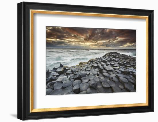 An evening view of the Giant's Causeway, UNESCO World Heritage Site, County Antrim, Ulster, Norther-Nigel Hicks-Framed Photographic Print