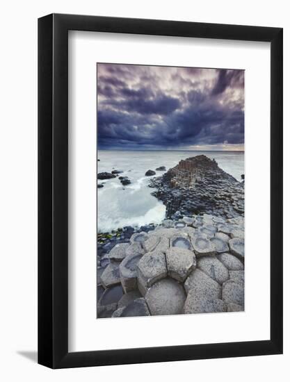 An evening view of the Giant's Causeway, UNESCO World Heritage Site, County Antrim, Ulster, Norther-Nigel Hicks-Framed Photographic Print