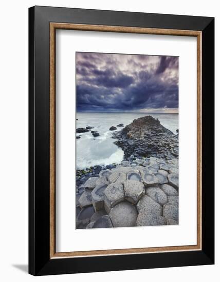 An evening view of the Giant's Causeway, UNESCO World Heritage Site, County Antrim, Ulster, Norther-Nigel Hicks-Framed Photographic Print