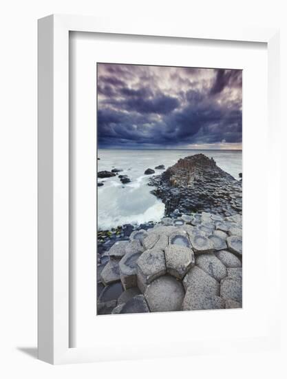 An evening view of the Giant's Causeway, UNESCO World Heritage Site, County Antrim, Ulster, Norther-Nigel Hicks-Framed Photographic Print