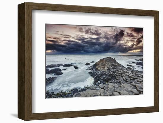 An evening view of the Giant's Causeway, UNESCO World Heritage Site, County Antrim, Ulster, Norther-Nigel Hicks-Framed Photographic Print