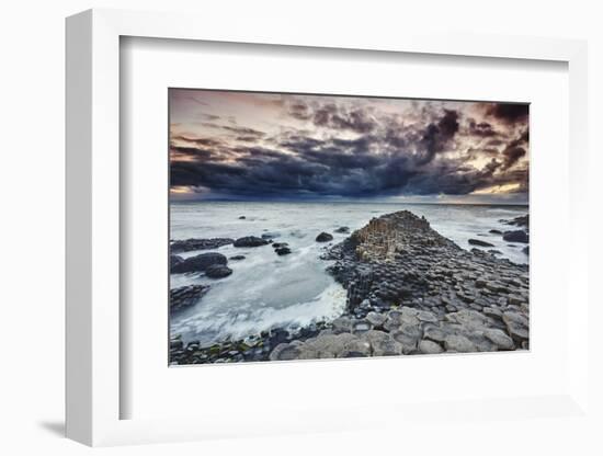 An evening view of the Giant's Causeway, UNESCO World Heritage Site, County Antrim, Ulster, Norther-Nigel Hicks-Framed Photographic Print