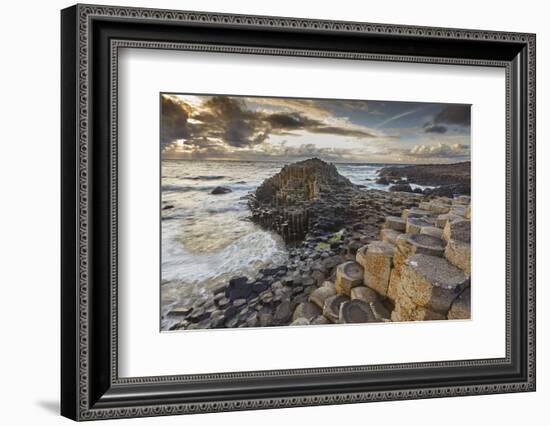 An evening view of the Giant's Causeway, UNESCO World Heritage Site, County Antrim, Ulster, Norther-Nigel Hicks-Framed Photographic Print