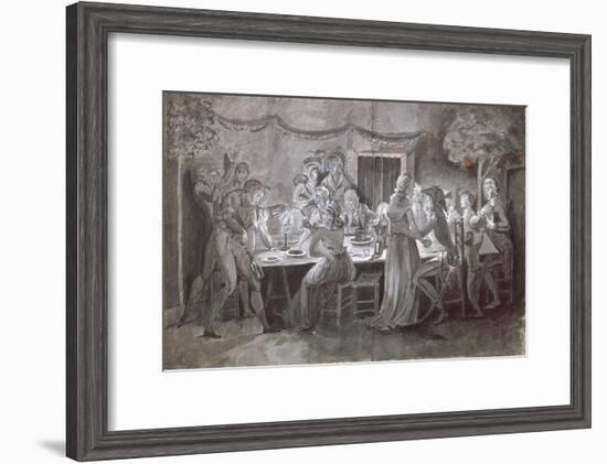 An Evening Wedding Meal-Jacques Bertaux-Framed Giclee Print
