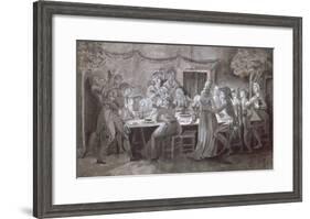 An Evening Wedding Meal-Jacques Bertaux-Framed Giclee Print