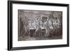 An Evening Wedding Meal-Jacques Bertaux-Framed Giclee Print