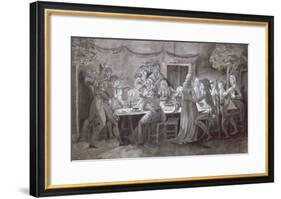 An Evening Wedding Meal-Jacques Bertaux-Framed Giclee Print