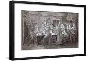 An Evening Wedding Meal-Jacques Bertaux-Framed Giclee Print