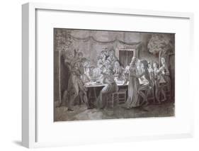An Evening Wedding Meal-Jacques Bertaux-Framed Giclee Print