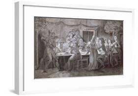 An Evening Wedding Meal-Jacques Bertaux-Framed Giclee Print