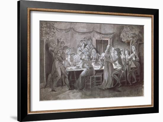 An Evening Wedding Meal-Jacques Bertaux-Framed Giclee Print