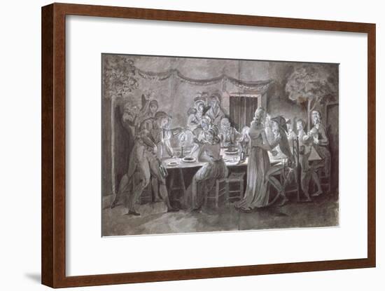 An Evening Wedding Meal-Jacques Bertaux-Framed Giclee Print