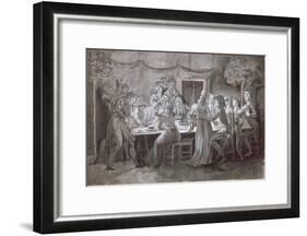 An Evening Wedding Meal-Jacques Bertaux-Framed Giclee Print