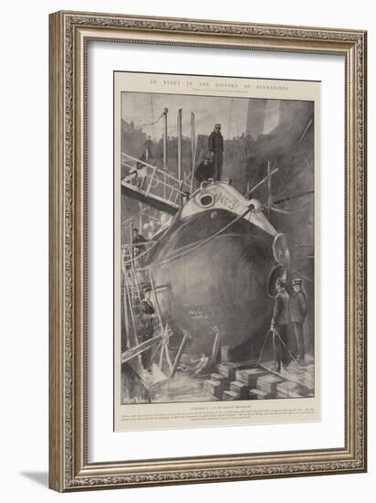 An Event in the History of Submarines-Fred T. Jane-Framed Giclee Print