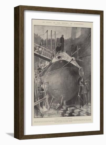 An Event in the History of Submarines-Fred T. Jane-Framed Giclee Print