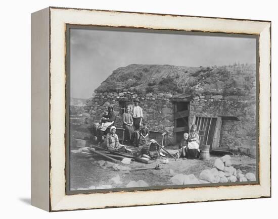 An Evicted Family at Derrybeg, County Donegal, Ireland, Late 1880S-Robert French-Framed Premier Image Canvas