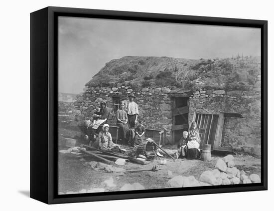 An Evicted Family at Derrybeg, County Donegal, Ireland, Late 1880S-Robert French-Framed Premier Image Canvas