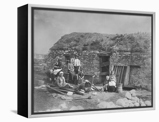 An Evicted Family at Derrybeg, County Donegal, Ireland, Late 1880S-Robert French-Framed Premier Image Canvas
