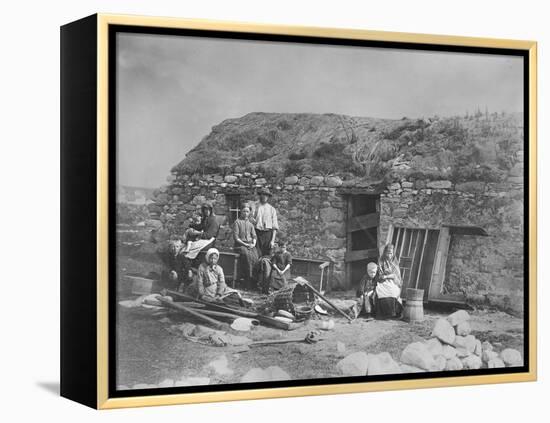 An Evicted Family at Derrybeg, County Donegal, Ireland, Late 1880S-Robert French-Framed Premier Image Canvas