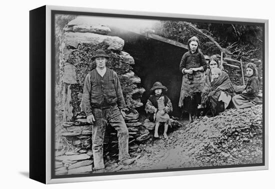 An Evicted Family at Glenbeigh, Ireland, 1888-Francis Guy-Framed Premier Image Canvas