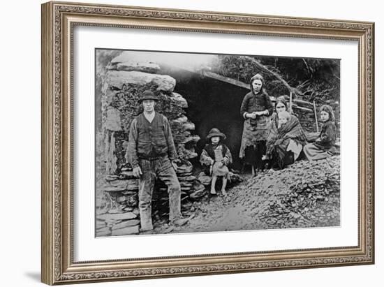 An Evicted Family at Glenbeigh, Ireland, 1888-Francis Guy-Framed Giclee Print