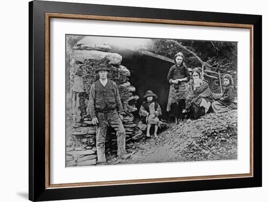 An Evicted Family at Glenbeigh, Ireland, 1888-Francis Guy-Framed Giclee Print