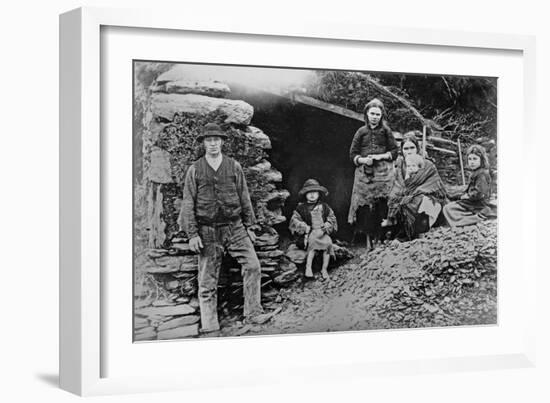 An Evicted Family at Glenbeigh, Ireland, 1888-Francis Guy-Framed Giclee Print