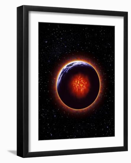 An Exaggerated Depiction of Global Warming-null-Framed Art Print