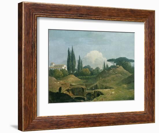 An Excavation of an Antique Building in a Cava in the Villa Negroni, Rome-Thomas Jones-Framed Giclee Print