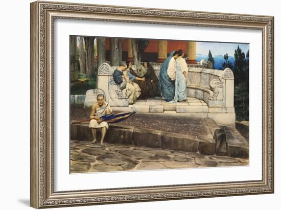 An Exedra, 1871-Sir Lawrence Alma-Tadema-Framed Giclee Print