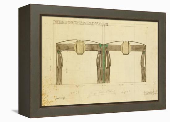 An Exhibition Stand for Francis Smith, used at the Glasgow Exhibition, Shown in Elevation, 1901-Charles Rennie Mackintosh-Framed Premier Image Canvas