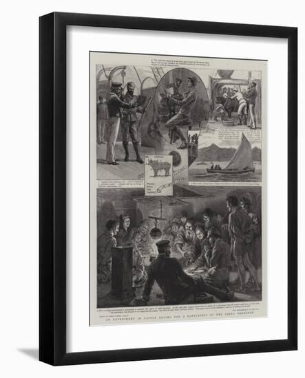 An Experiment in Cattle Buying for a Battleship of the China Squadron-Robert Barnes-Framed Giclee Print
