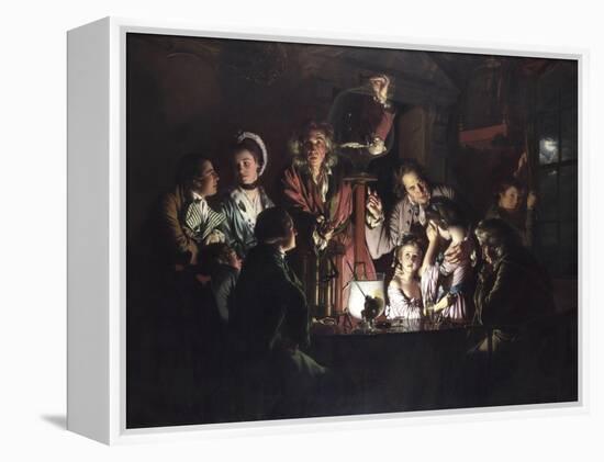 An Experiment on a Bird in an Air Pump-Joseph Wright-Framed Premier Image Canvas