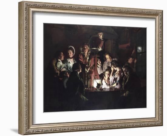 An Experiment on a Bird in an Air Pump-Joseph Wright-Framed Giclee Print