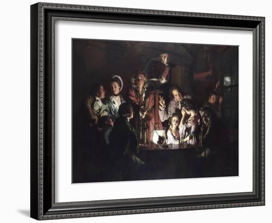 An Experiment on a Bird in an Air Pump-Joseph Wright-Framed Giclee Print