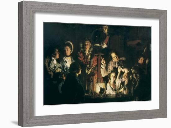 An Experiment on a Bird in the Air Pump-Joseph Wright of Derby-Framed Premium Giclee Print