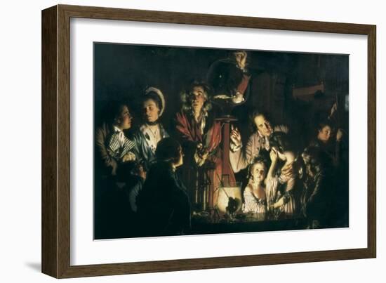 An Experiment on a Bird in the Air Pump-Joseph Wright of Derby-Framed Premium Giclee Print