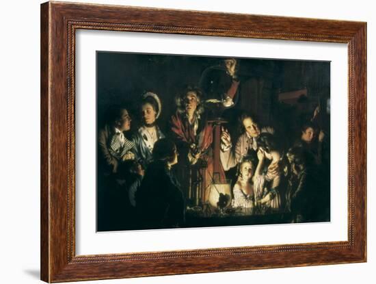 An Experiment on a Bird in the Air Pump-Joseph Wright of Derby-Framed Premium Giclee Print