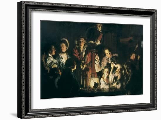 An Experiment on a Bird in the Air Pump-Joseph Wright of Derby-Framed Premium Giclee Print