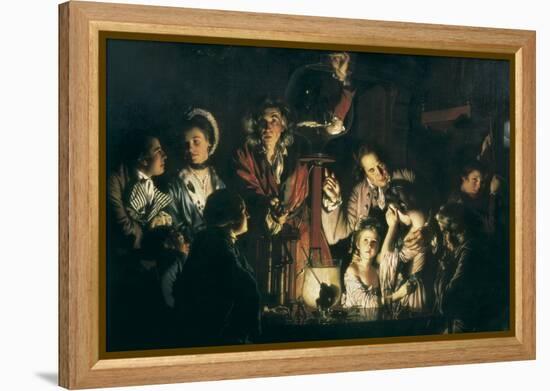 An Experiment on a Bird in the Air Pump-Joseph Wright of Derby-Framed Stretched Canvas