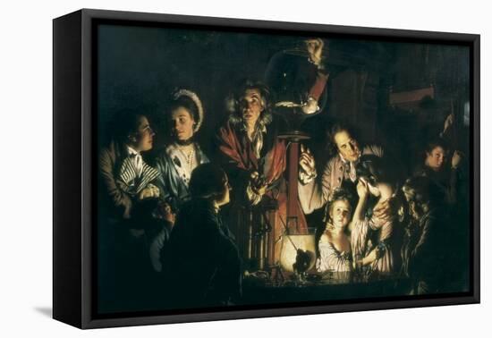 An Experiment on a Bird in the Air Pump-Joseph Wright of Derby-Framed Stretched Canvas