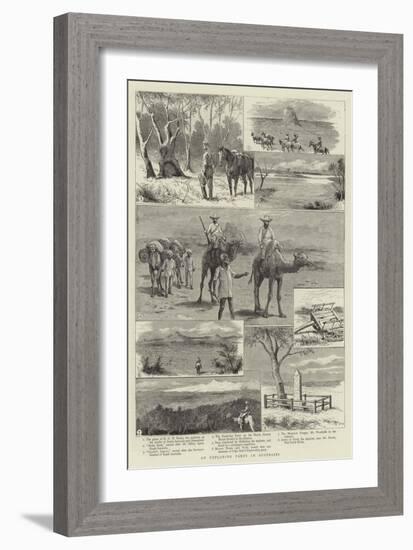 An Exploring Party in Australia-null-Framed Giclee Print